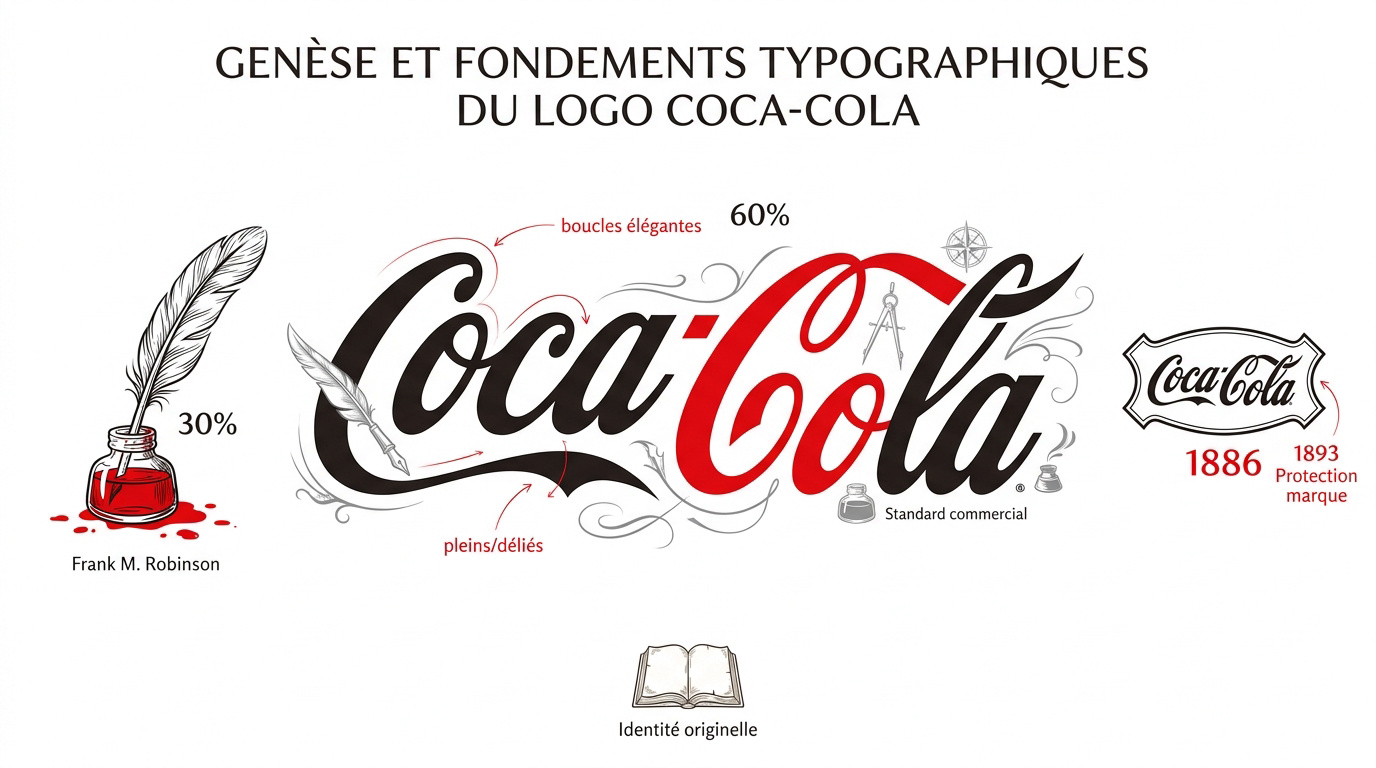 Évolution historique et fondements typographiques du logo Coca-Cola