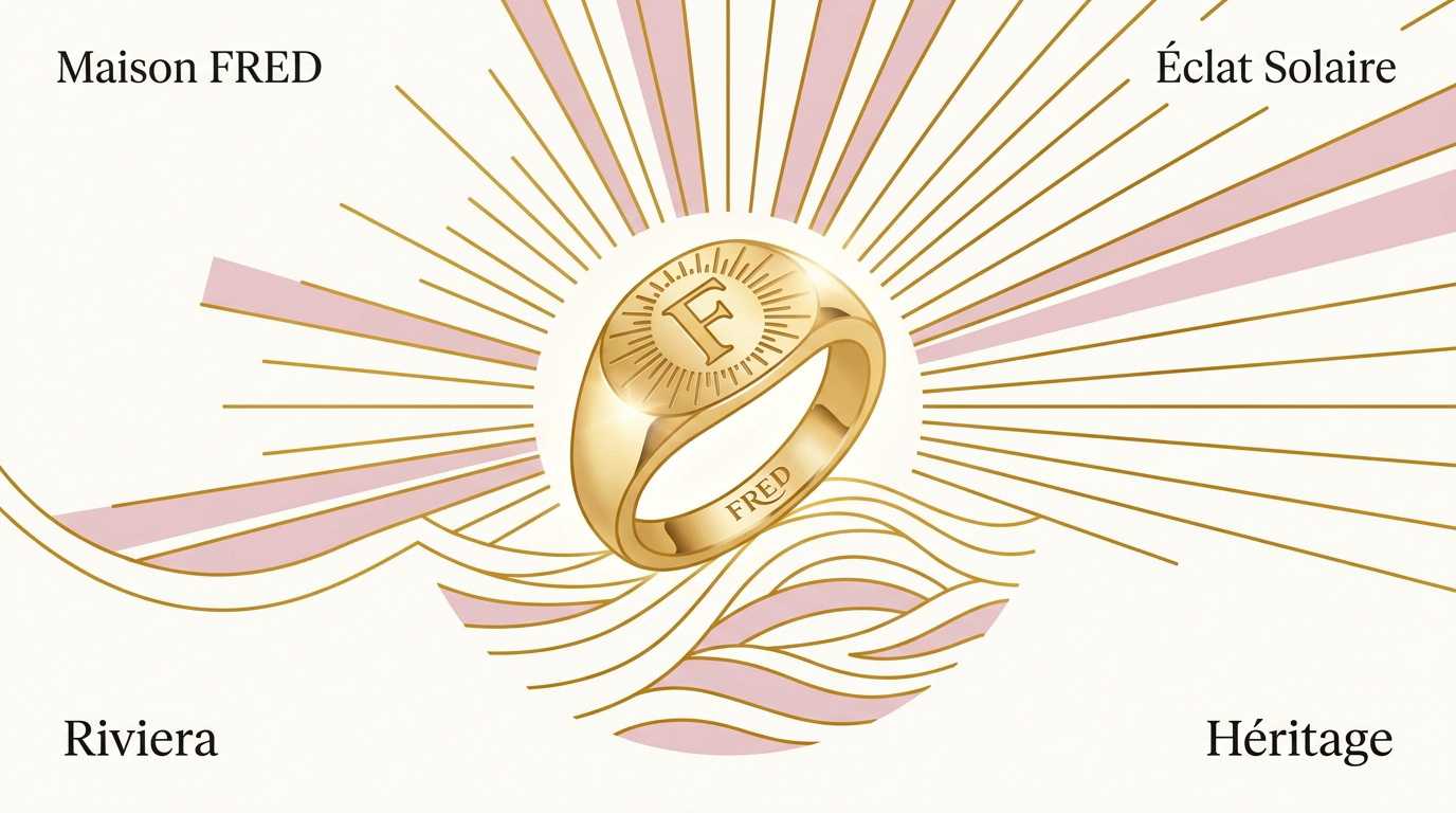 Bague Fred Force 10 en or et diamants au design solaire