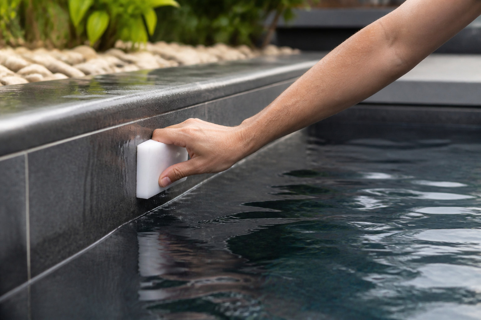 Comment nettoyer la ligne d'eau sans abîmer la couleur ?