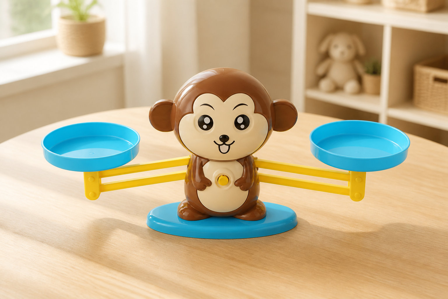 Balance singe Montessori : simplifier les additions