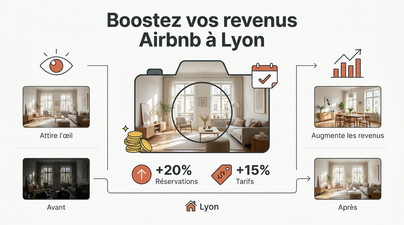 Infographie revenus Airbnb Lyon