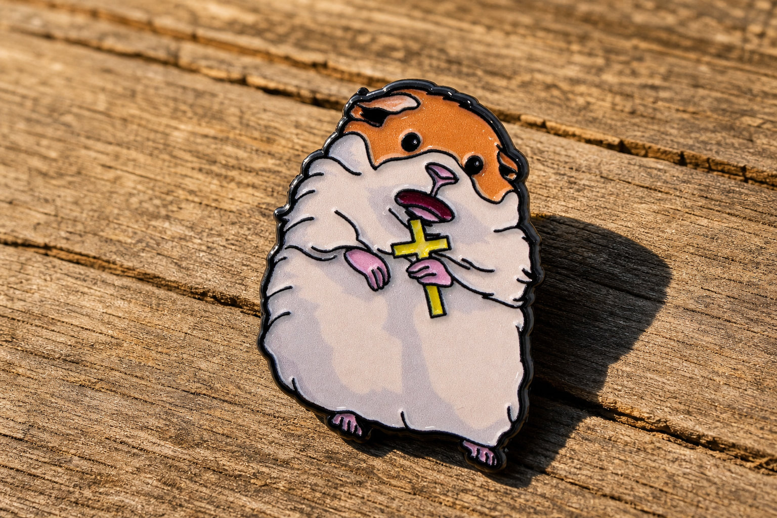 Screaming Hamster Pin: A Quirky Desk Statement