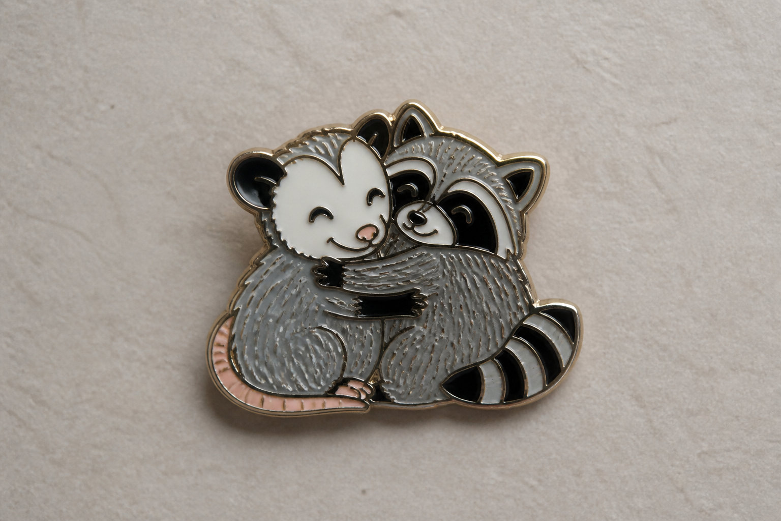 You're Weird I'll Keep You Possum & Raccoon Pin