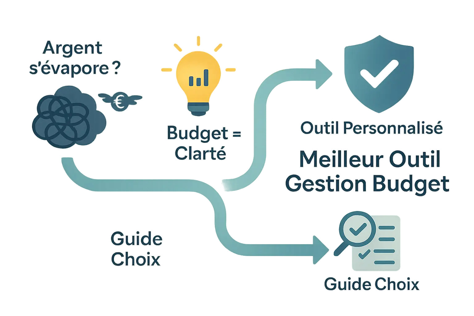 Illustration de gestion de budget claire et apaisante