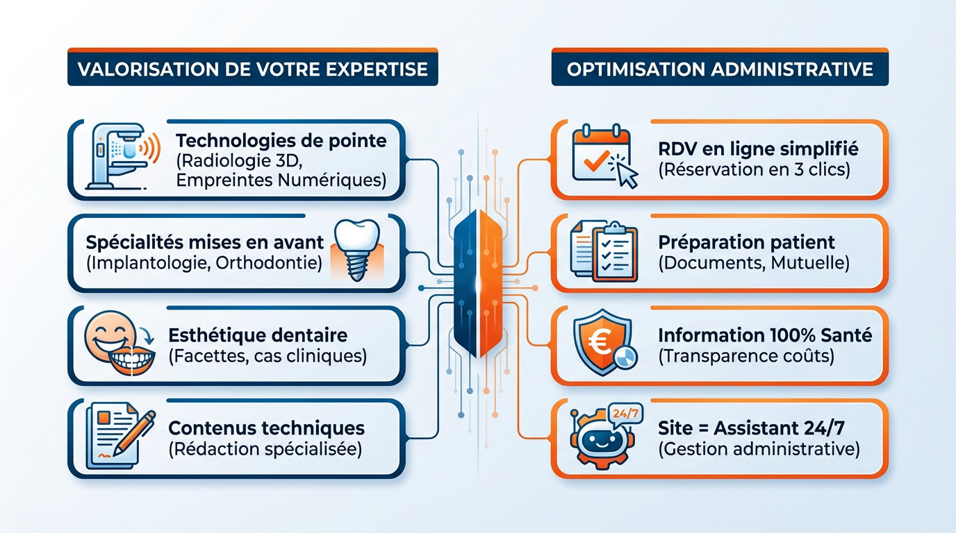 Création de site internet pour cabinet dentaire à Nantes et solutions web sur mesure