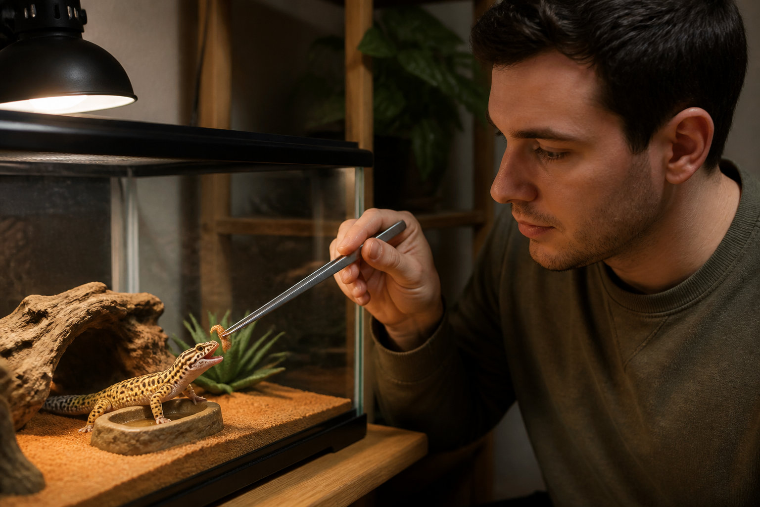 Les bons gestes pour un repas serein en terrarium