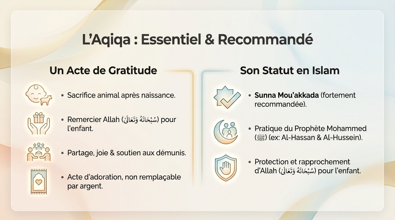 Célébration de la aqiqa naissance islam avec sacrifice du mouton