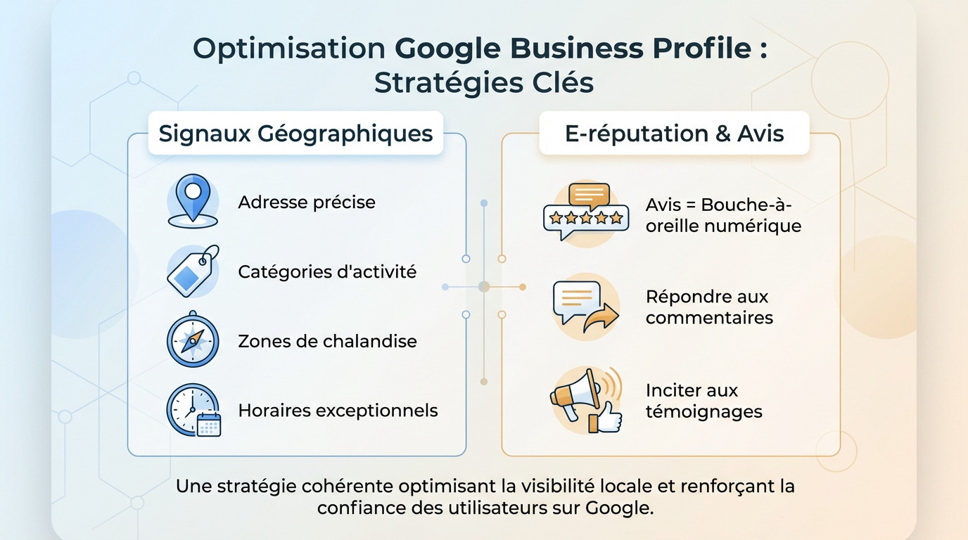 Amélioration de la fiche Google Business Profile pour le référencement local à Tours