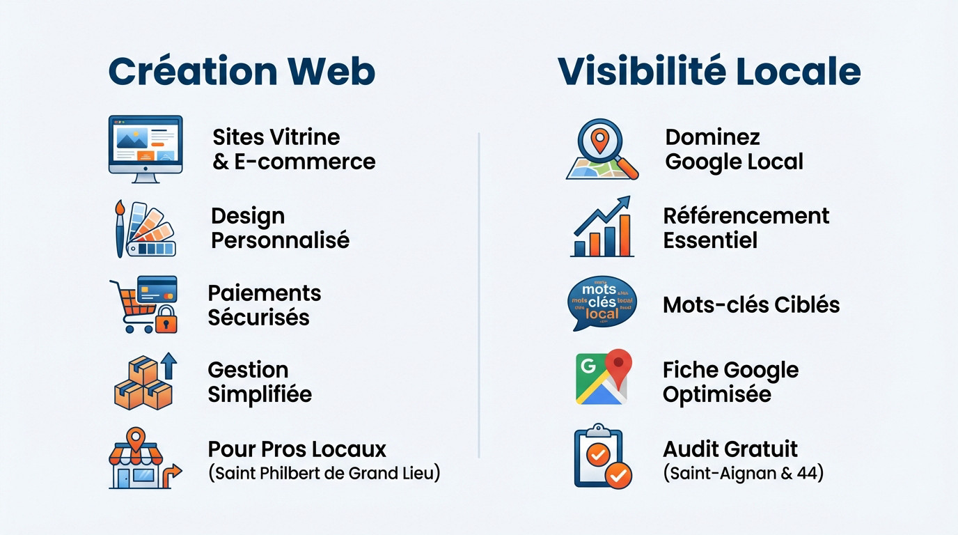 Stratégie digitale et création de site web pour artisans à Saint-Aignan