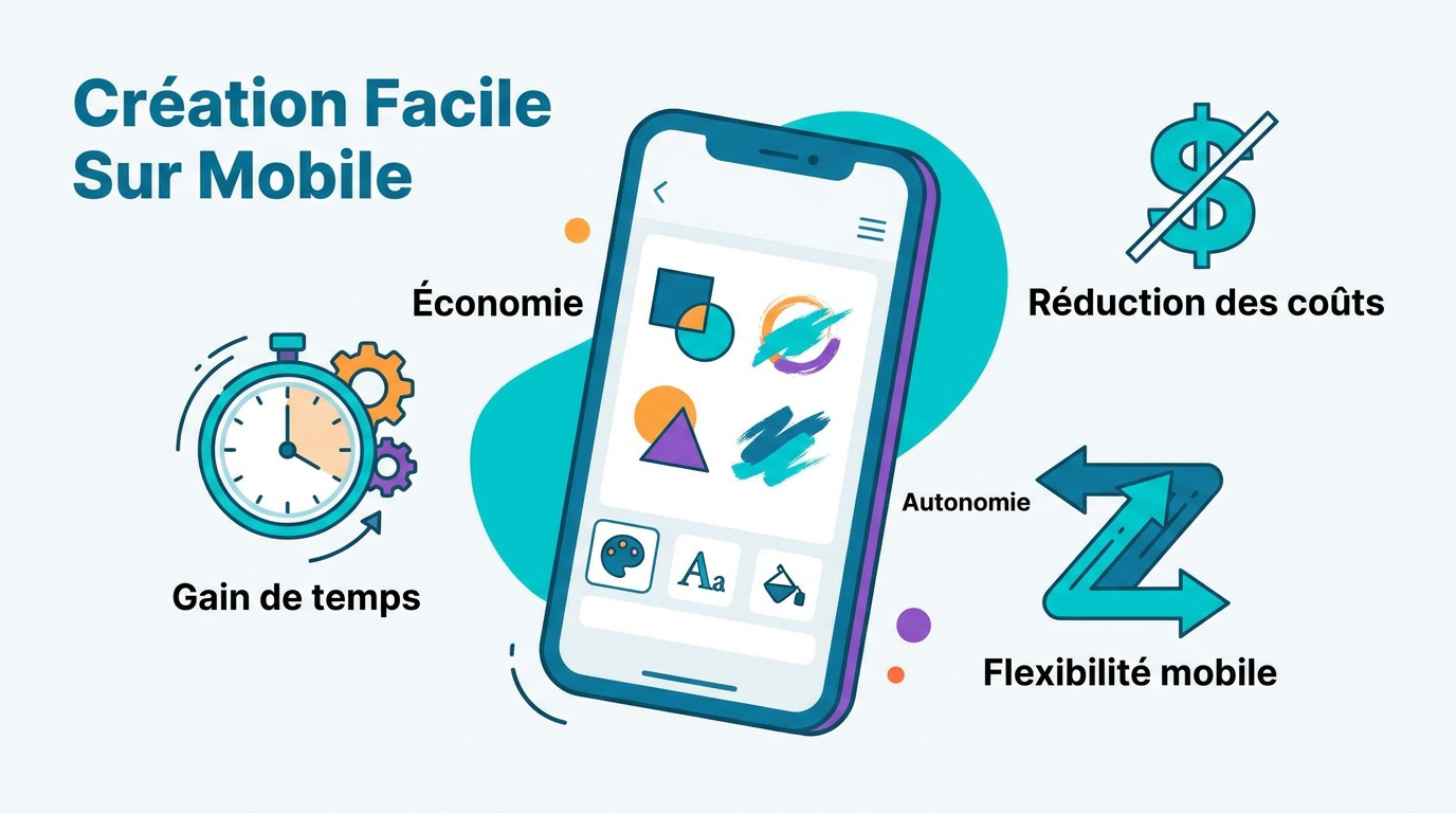 Création de logo sur smartphone