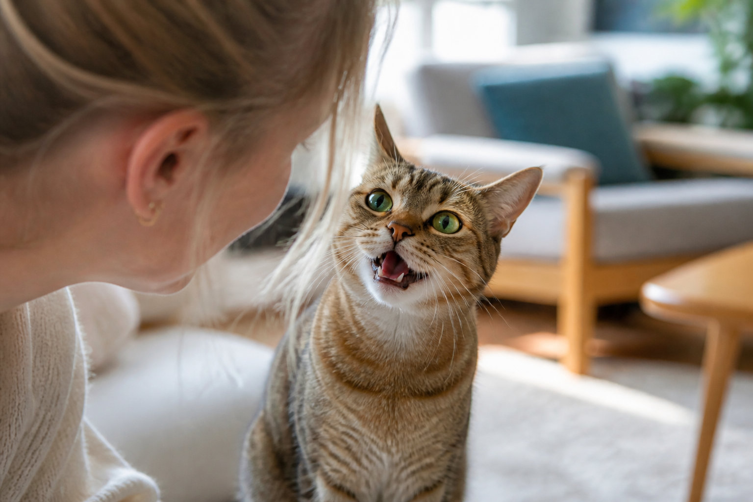 Pourquoi votre chat miaule-t-il tout le temps ?