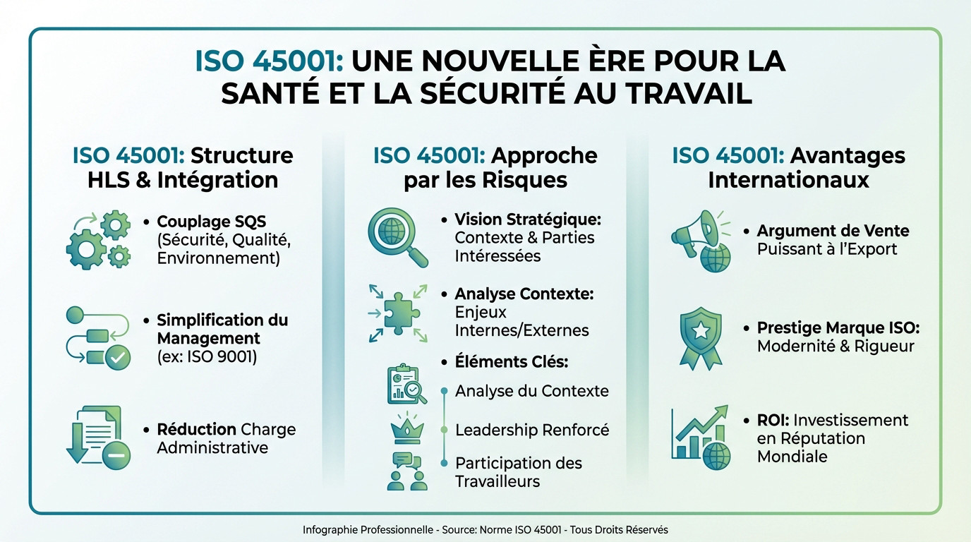 Certification ISO 45001 pour la santé et sécurité au travail à l'international