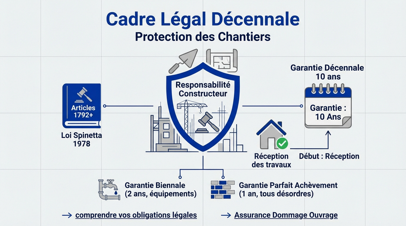 Représentation juridique de la responsabilité décennale dans le bâtiment