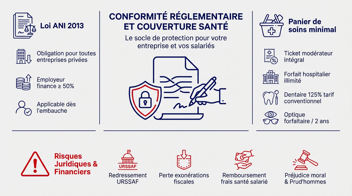 Réglementation de la loi ANI et détails du panier de soins minimal pour les entreprises