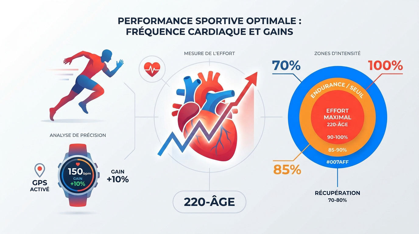 Calcul fréquence cardiaque max : booste tes séances en 2026