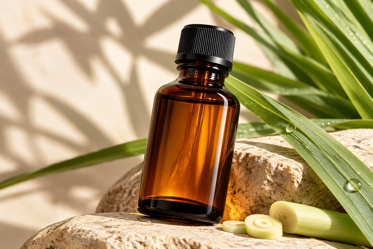 Le flacon de l’Huile Essentielle de Citronnelle Bio de Bon Sens.