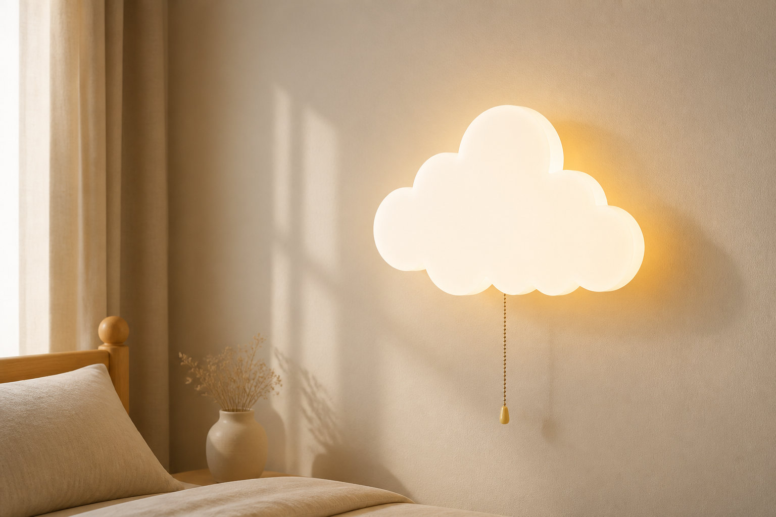 Veilleuse bébé murale nuage : une bulle de sérénité au mur