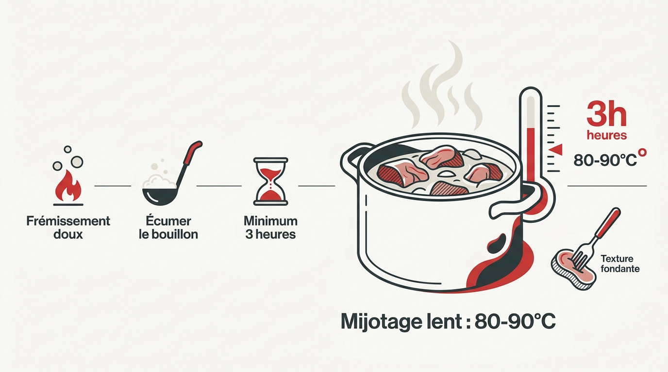 Infographie sur le mijotage du pot-au-feu