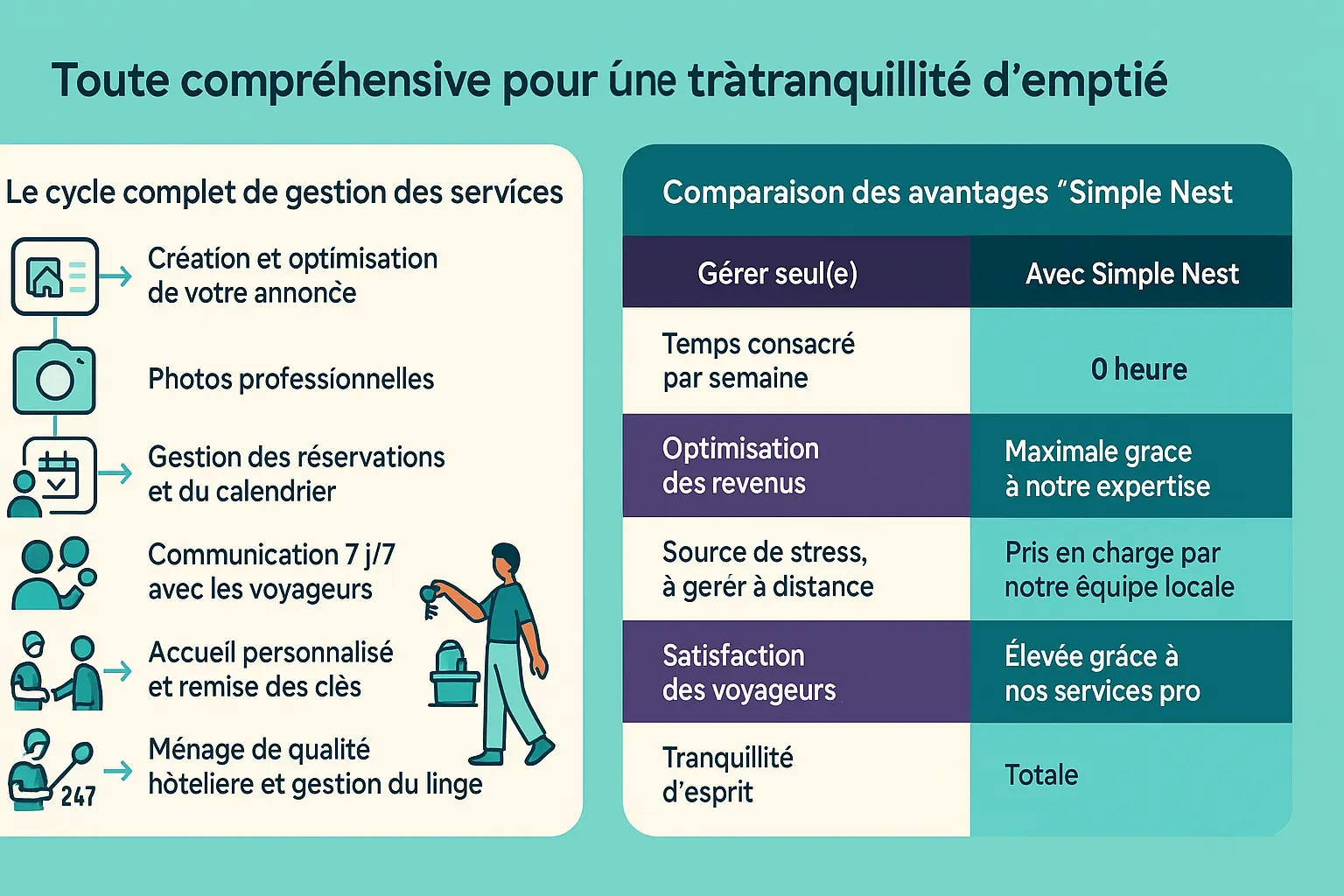 illustration de gestion Airbnb par Simple Nest