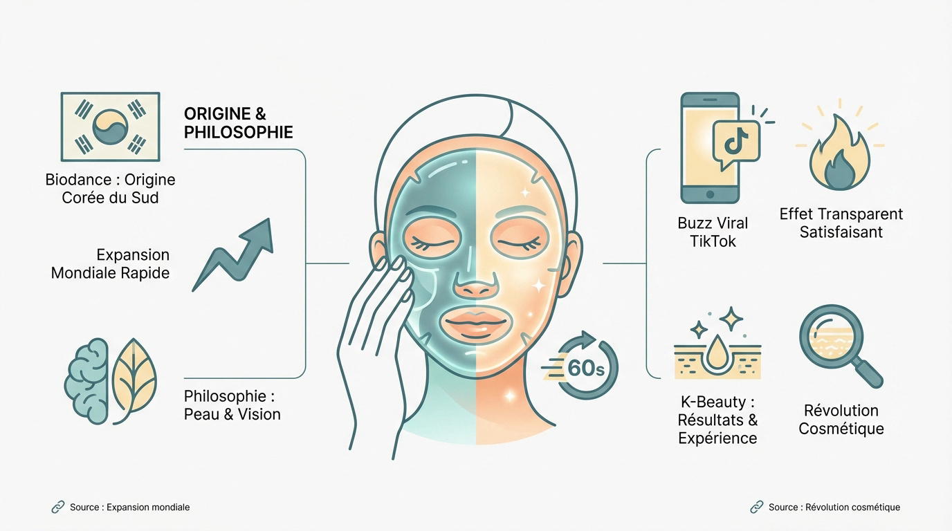 Masque au collagène Biodance pour une routine K-beauty