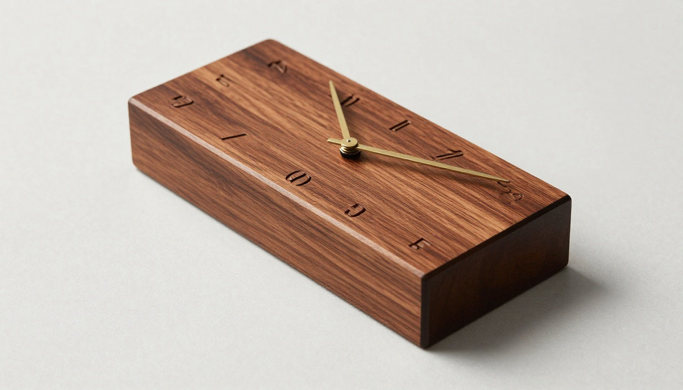 Horloge des marées en bois, style vintage