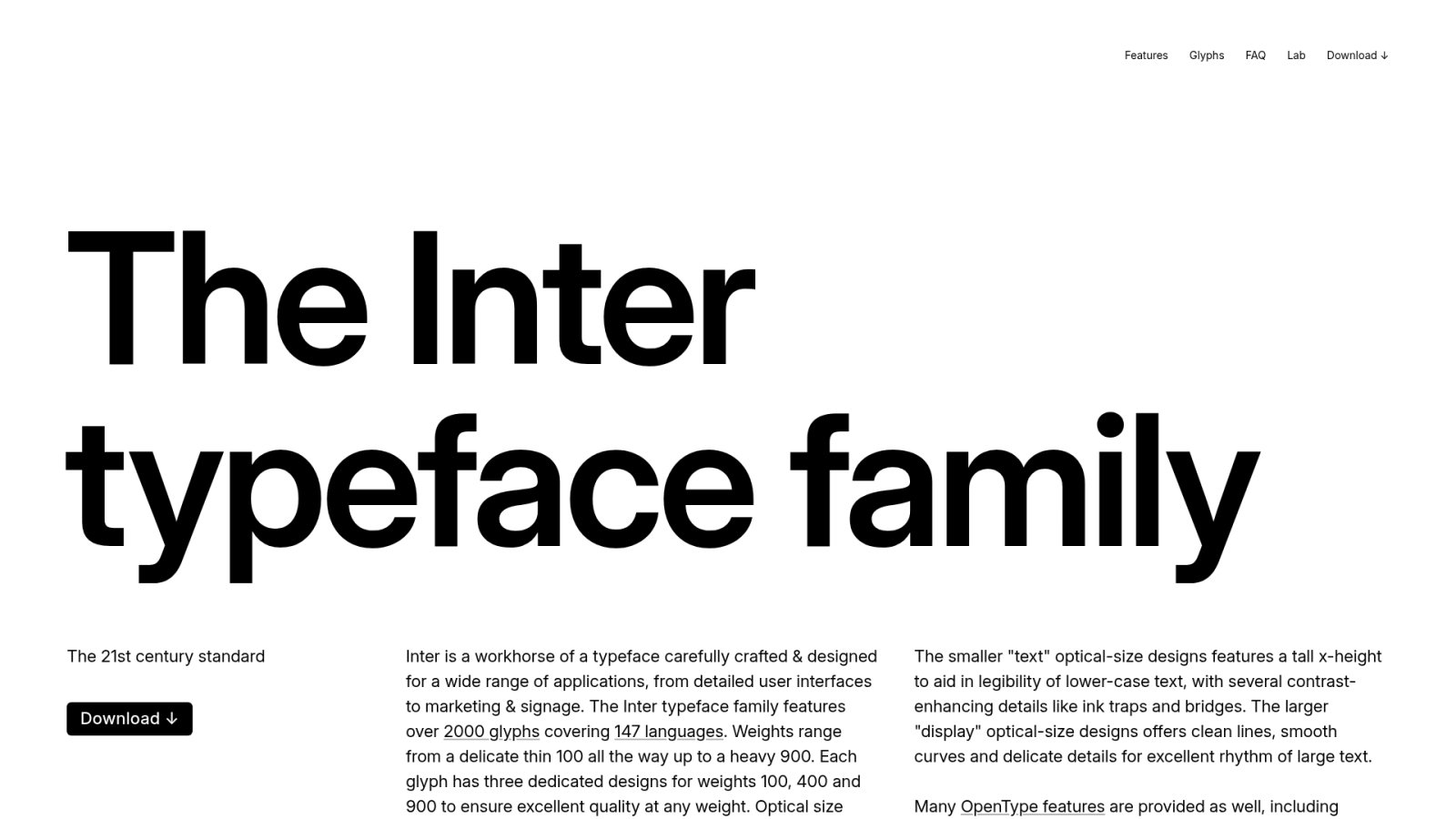 Inter : l'excellence de la lisibilité sur écran