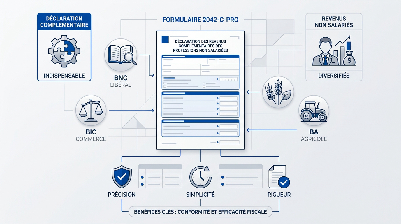 Formulaire 2042-C-PRO pour la déclaration des revenus non salariés