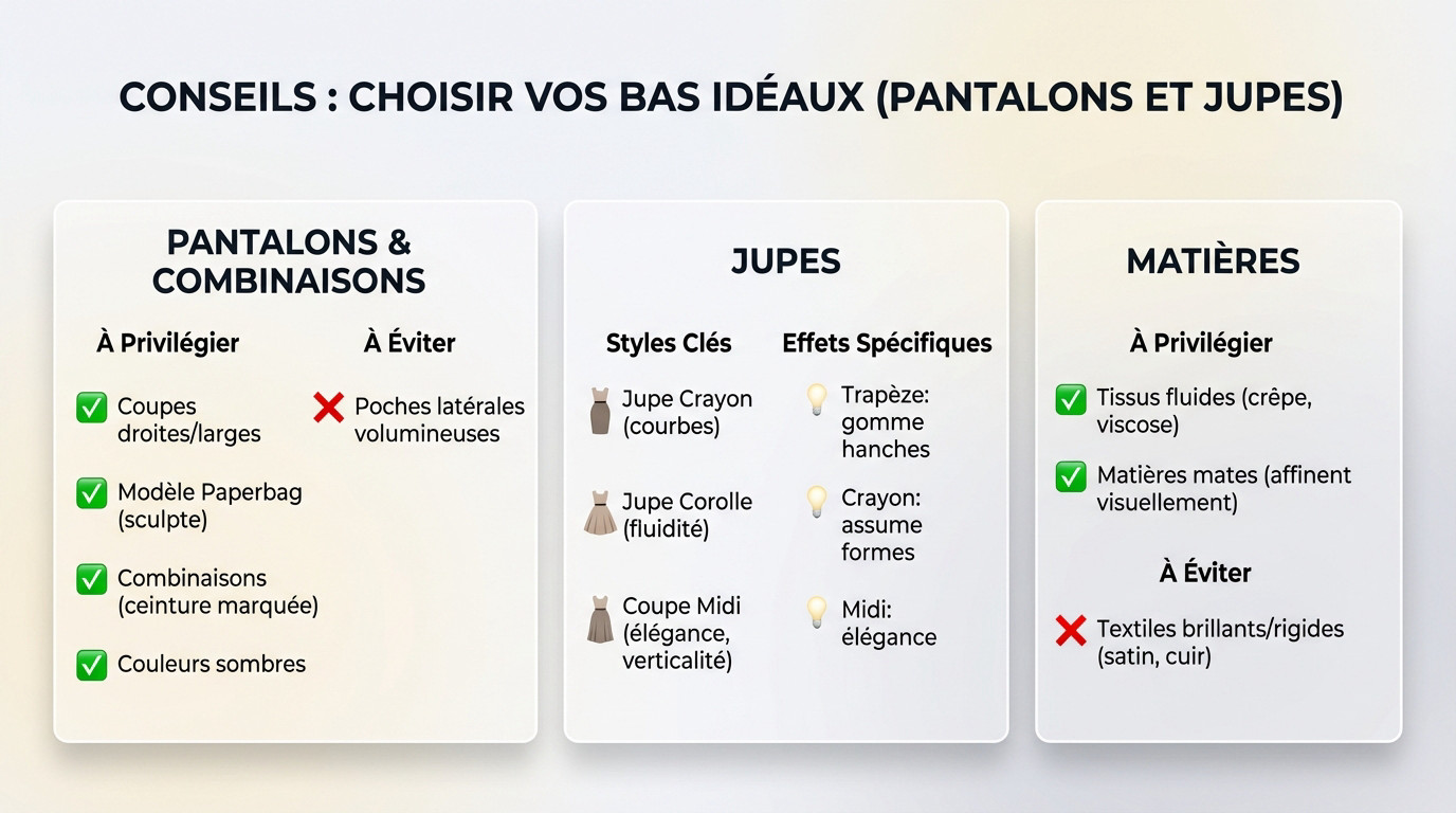 Femme portant un pantalon fluide taille haute mettant en valeur sa silhouette