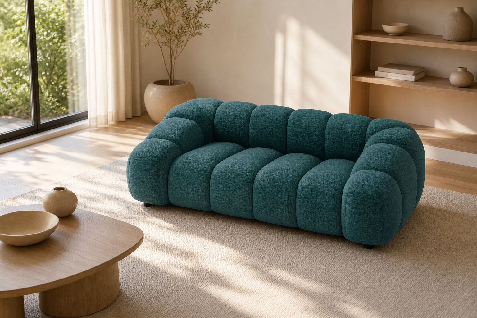 L'AVA bleu : la sérénité d'un velours texturé