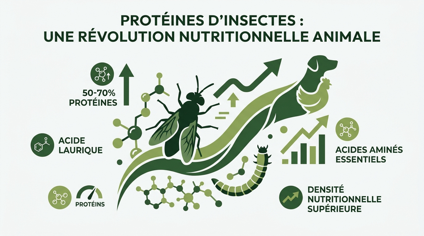Farine de protéines d'insectes haute qualité pour nutrition animale