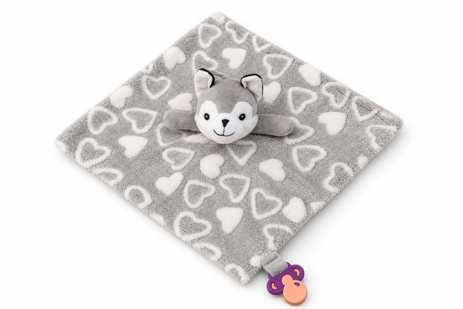 Doudou Husky : un petit loup des neiges à personnaliser