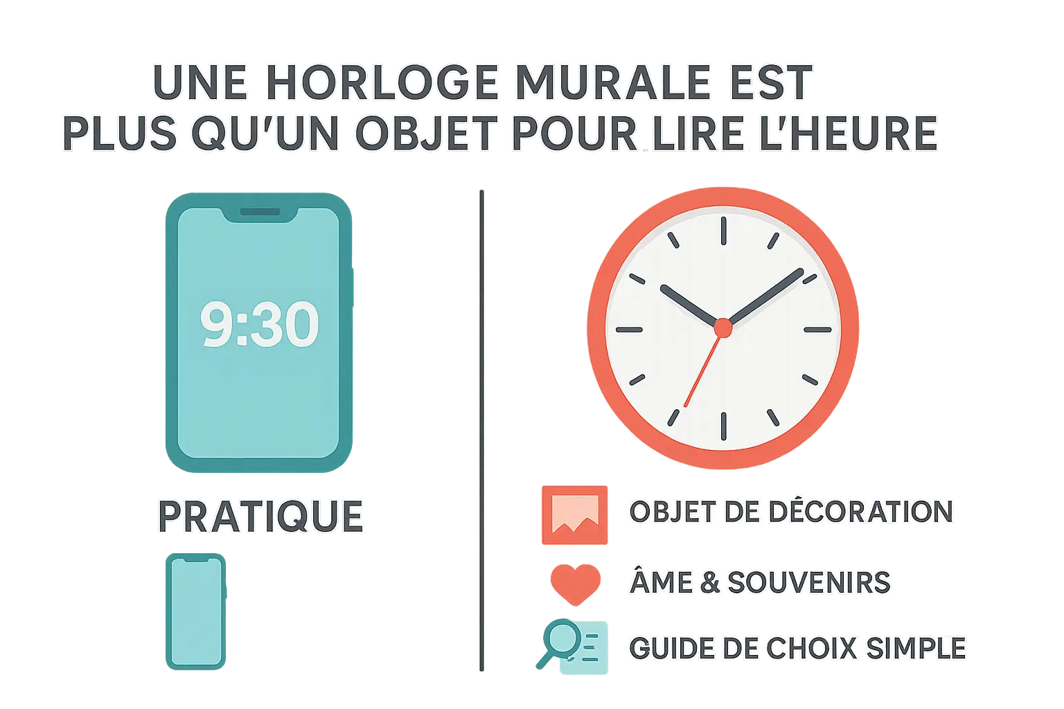<strong>Horloge murale design</strong>