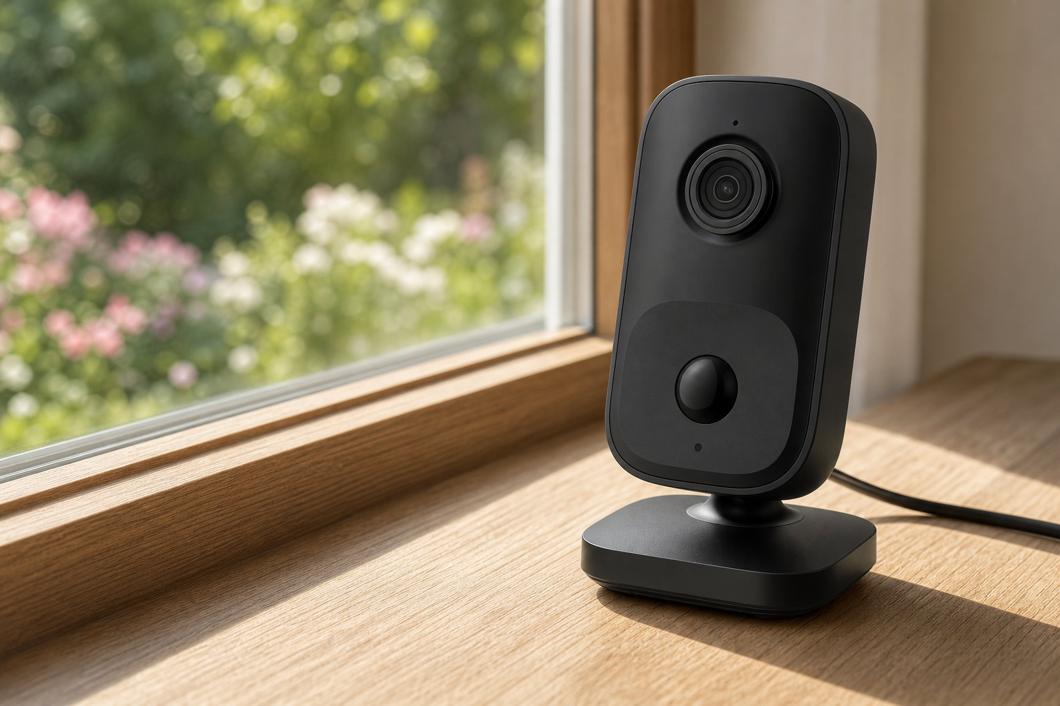 Caméra Wi-Fi 4MP AJAX noire : une intégration sobre pour une surveillance efficace