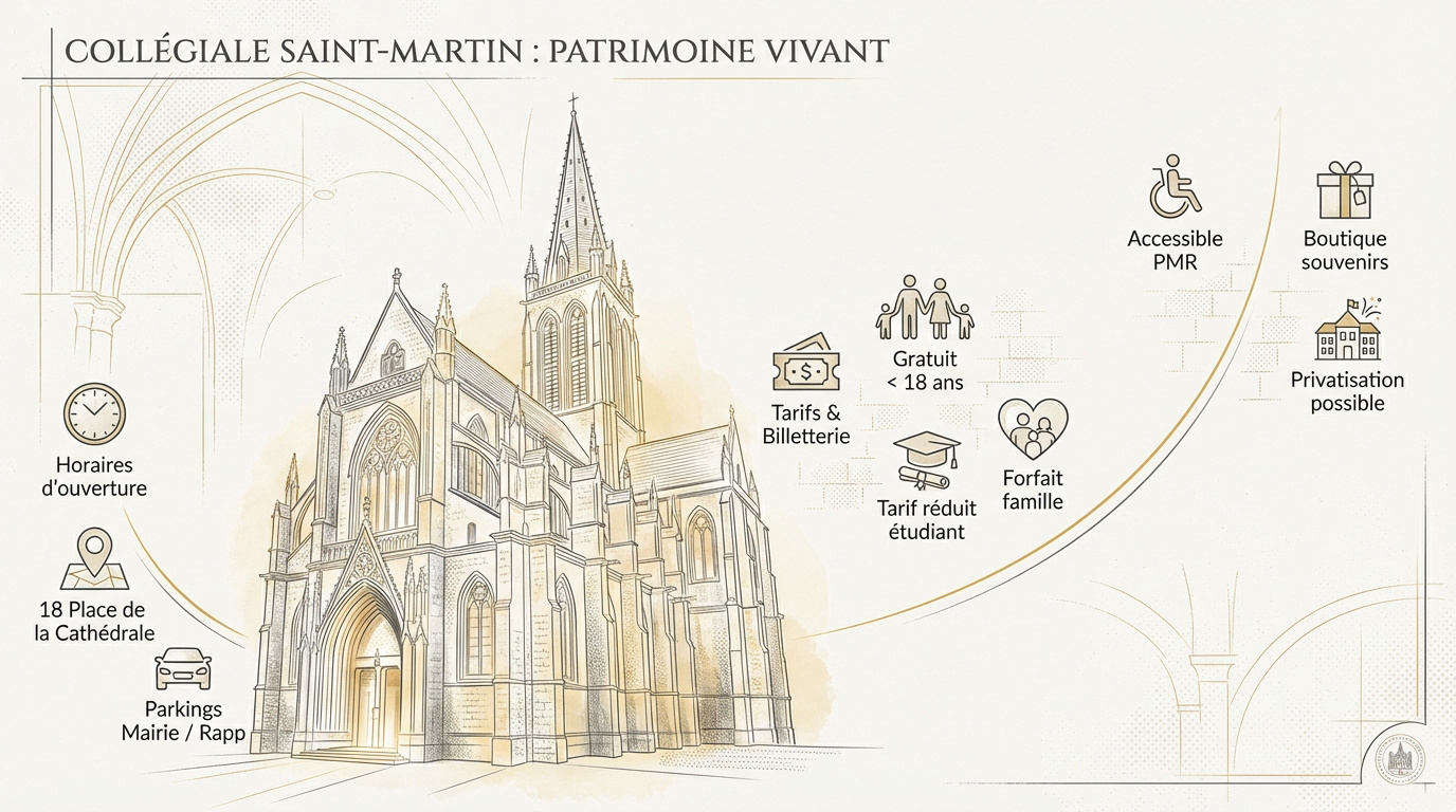 Odysalis Visiter la collégiale Saint-Martin : horaires et conseils