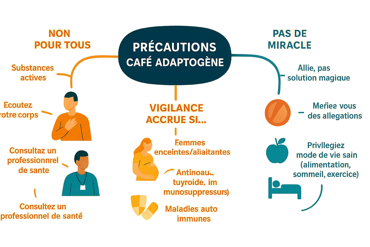Illustration du café adaptogène