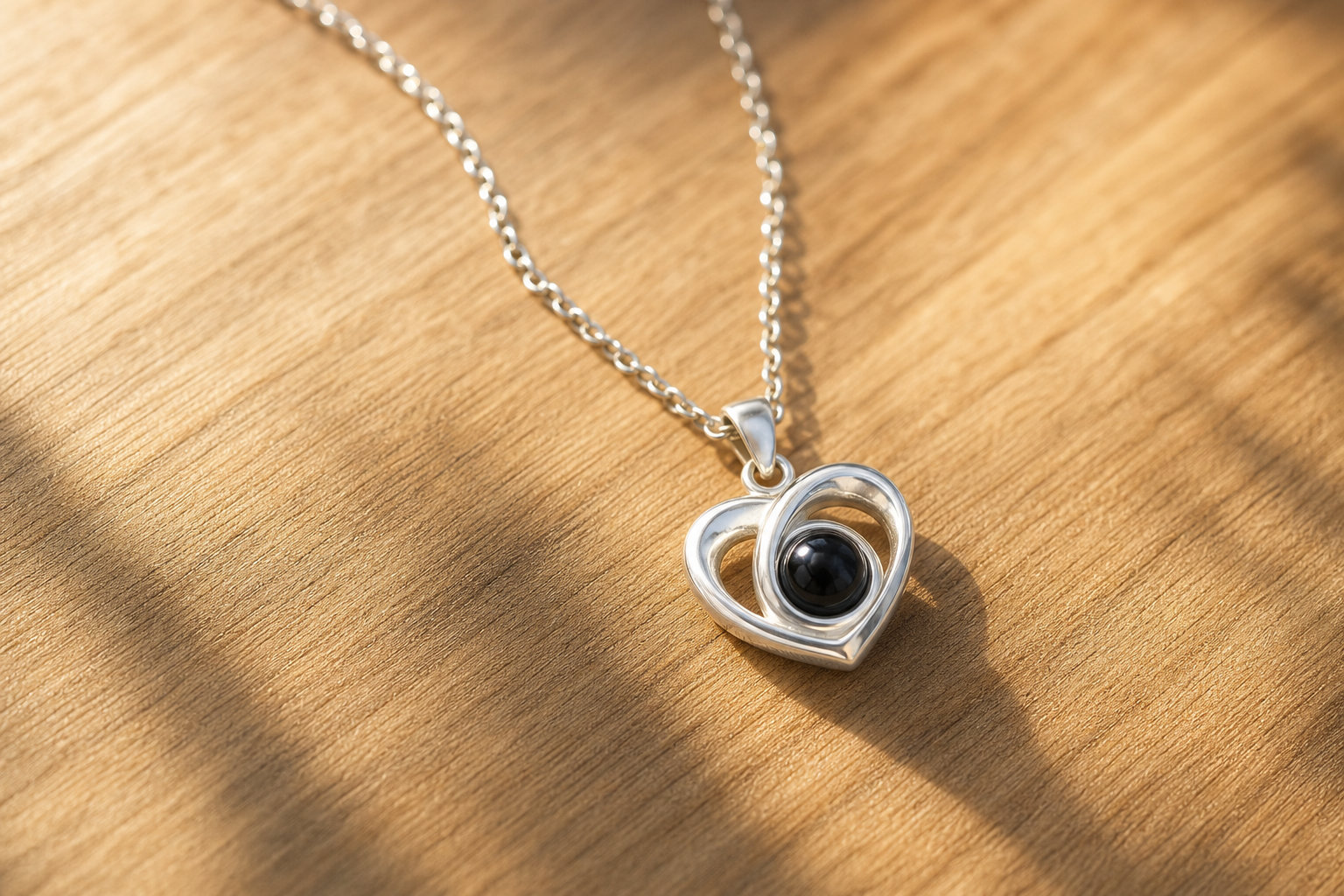 Pendentif cœur - La douceur d'une image secrète