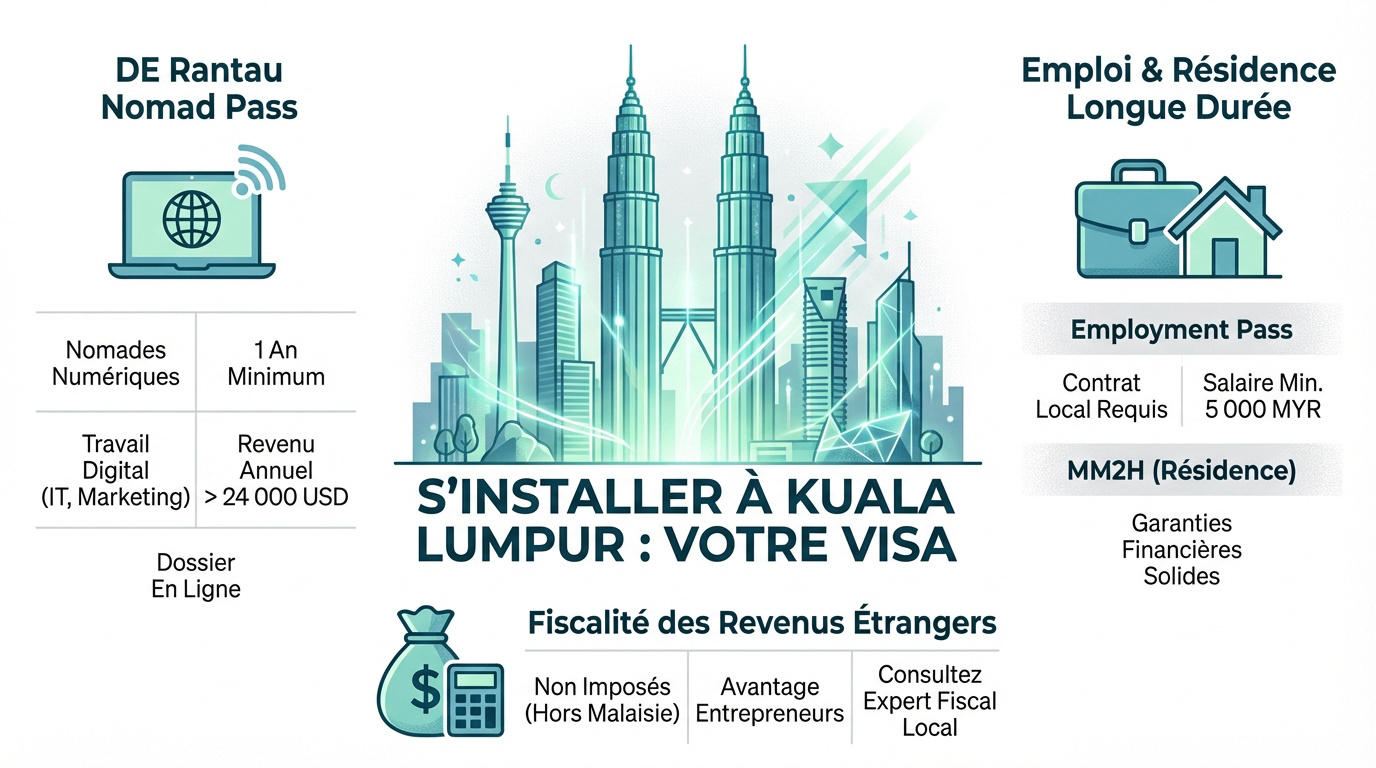 S'installer à Kuala Lumpur : guide des visas