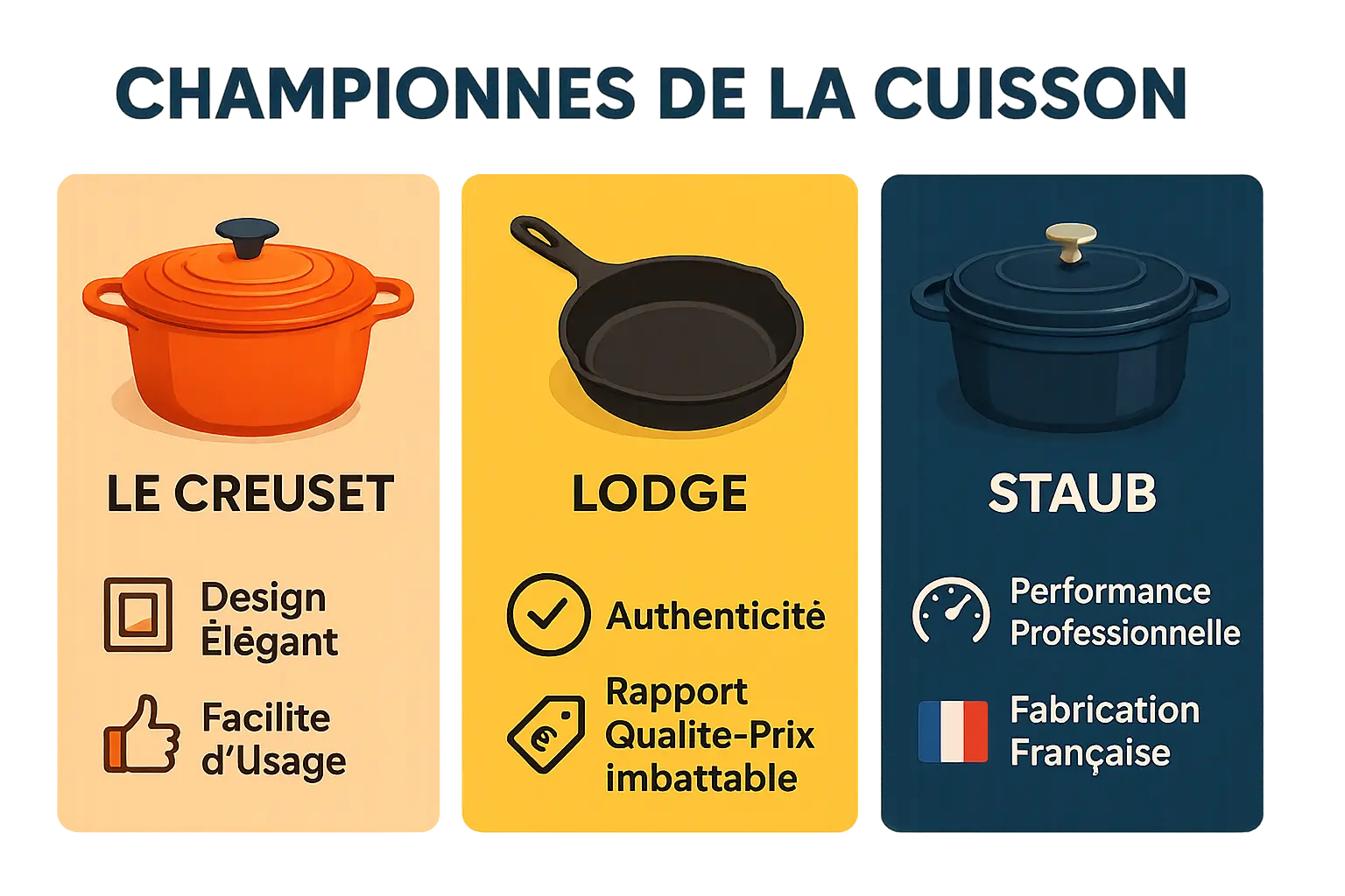 Poêles en fonte testées