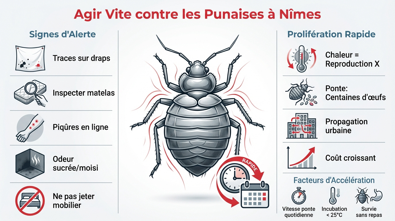 Intervention professionnelle pour le traitement des punaises de lit à Nîmes