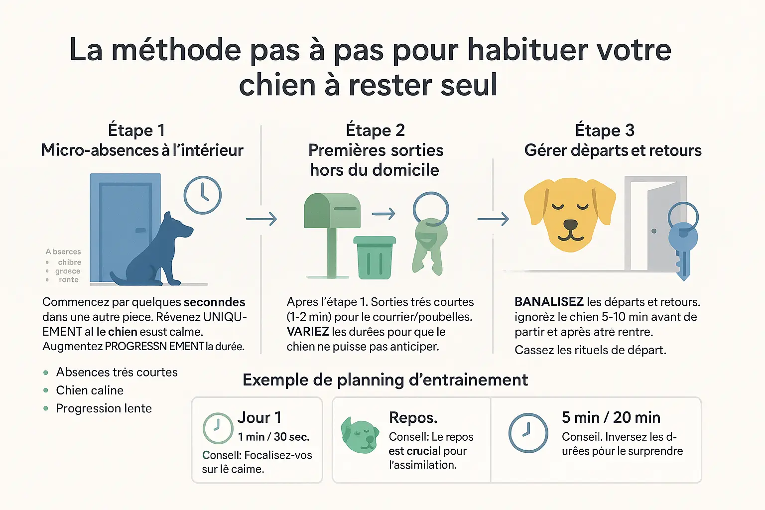 Chien seul dans un environnement sécurisé