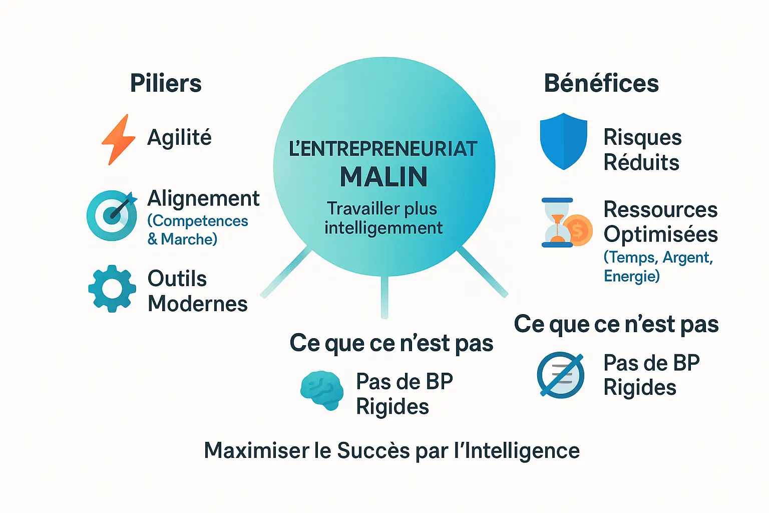 Infographie sur l'entrepreneuriat malin
