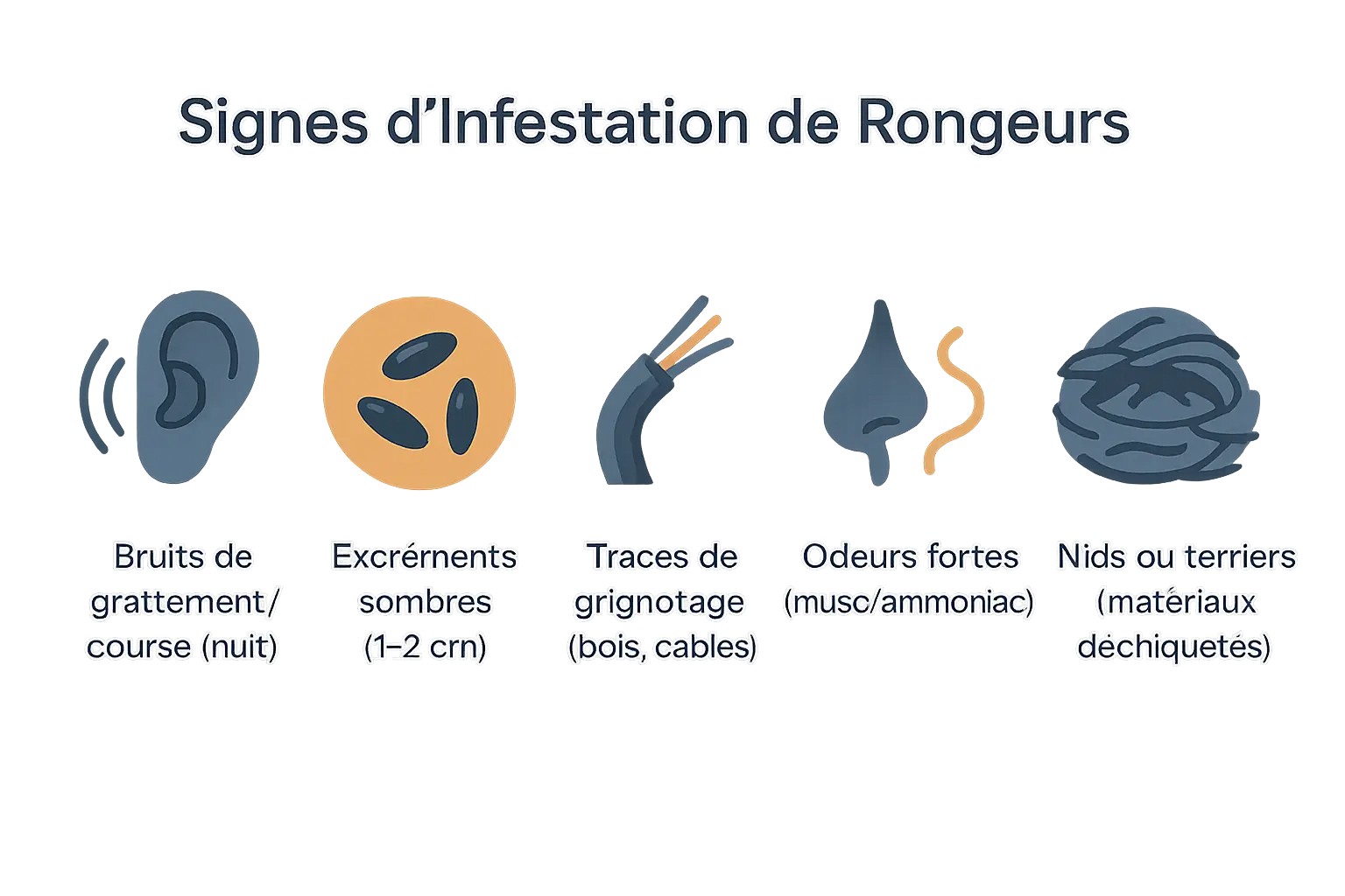 Signes d'infestation de rats dans une maison à la Réunion