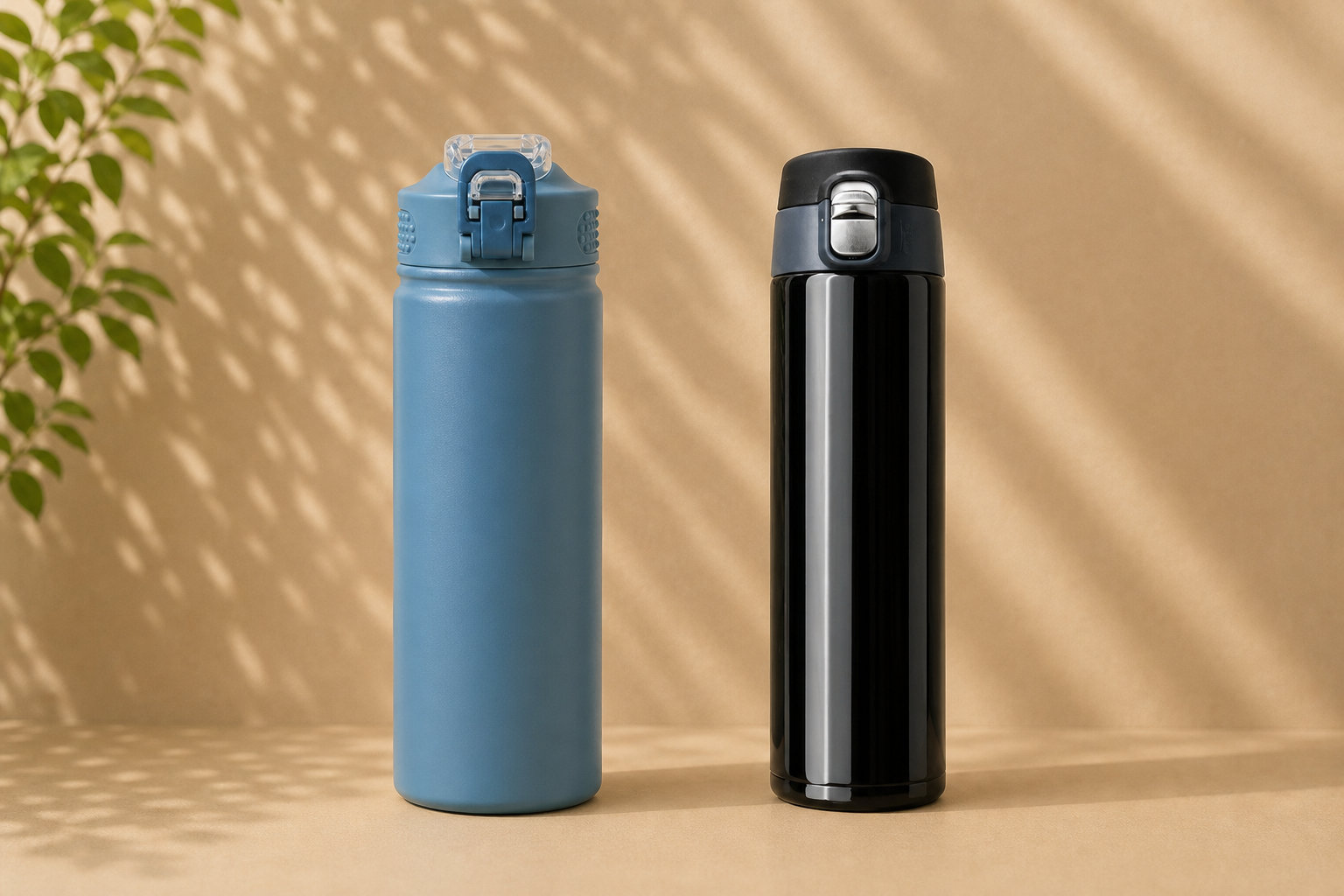 Gourde en inox avec paille FlowBottle : le confort isotherme