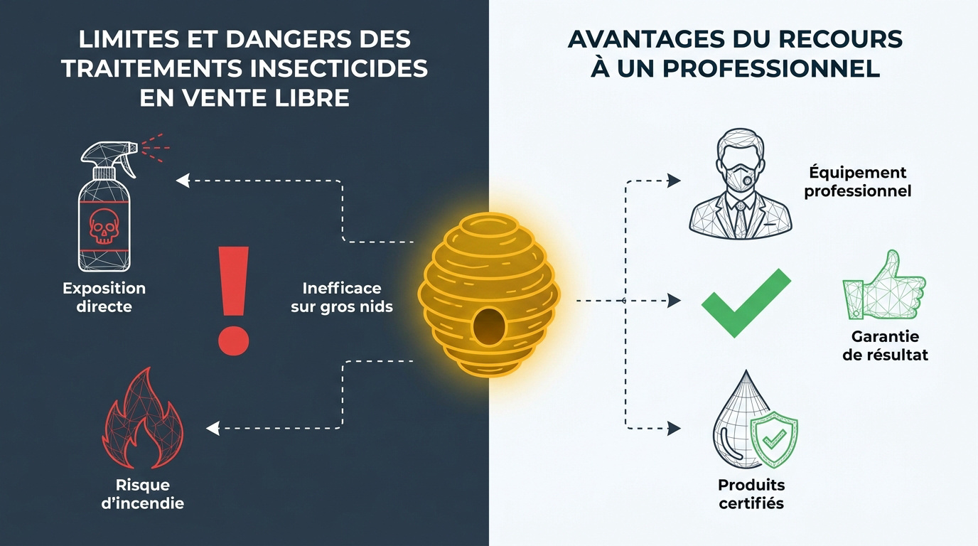Dangers des insecticides domestiques compar&eacute;s &agrave; l'intervention d'un professionnel de la d&eacute;sinsectisation