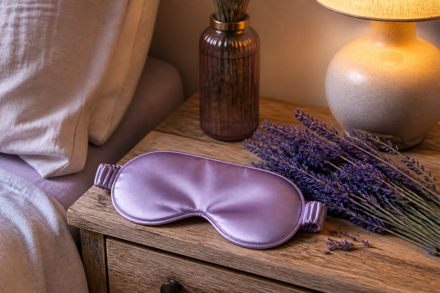 Le masque de nuit en soie pour un sommeil réparateur