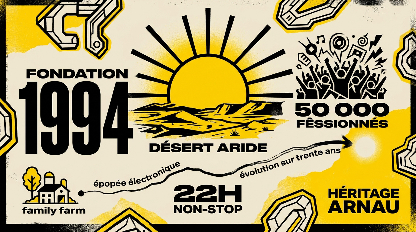 Évolution historique du Monegros Desert Festival depuis sa création en 1994
