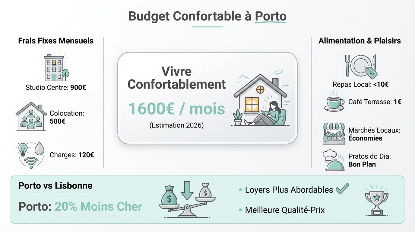 Vivre à Porto avec un budget confortable