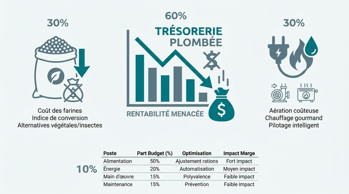 Analyse des coûts opérationnels et de la rentabilité en élevage de crevettes