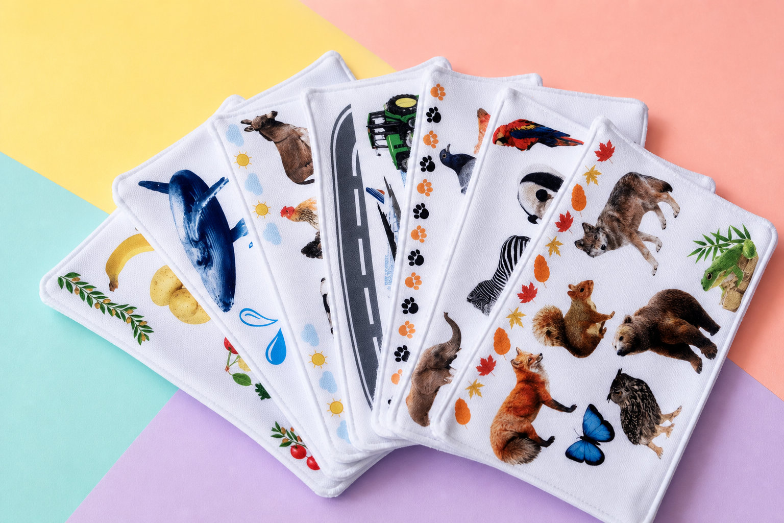 Maxi lingettes ludo-éducatives Animaux et Véhicules