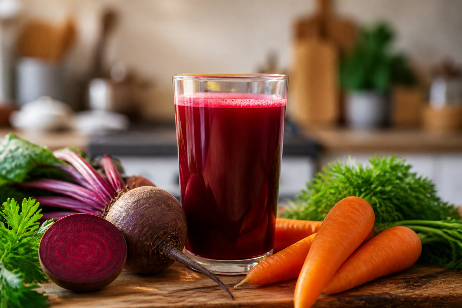 Extraction du jus de légumes racines